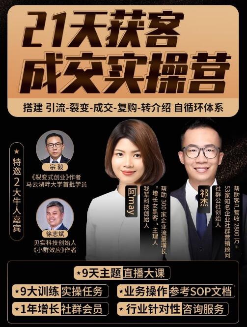 图片[2]-（1135期）21天裂变成交实操营，手把手教你搞定获客和成交两大难题！（更新中）-副业网