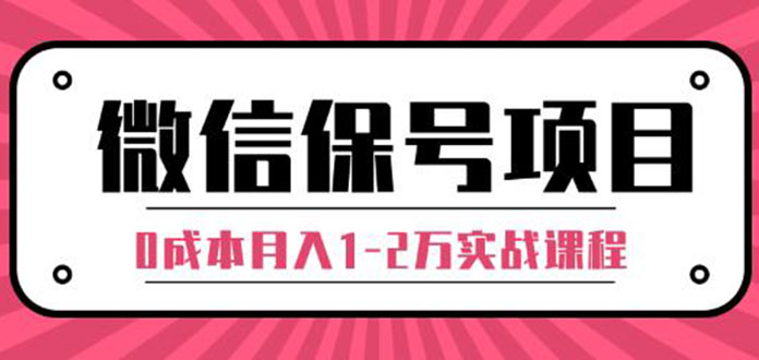 （1315期）微信保号项目,每天引流量100-200粉，0成本月入1-2万实战课程（完结）无水印-副业网