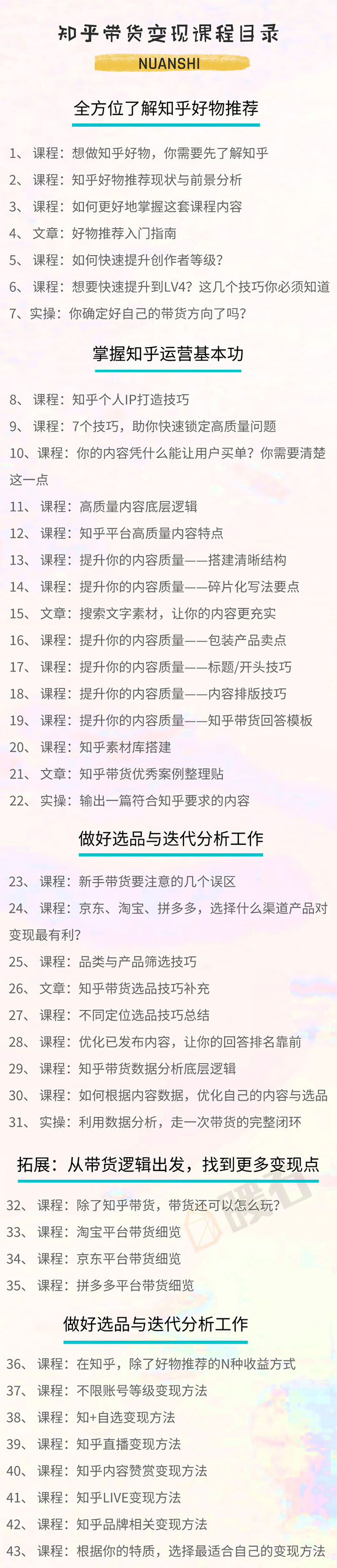 图片[2]-（1594期）暖石·知乎带货变现训练营：教你0成本实现睡后收入，告别拿死工资的生活-副业网