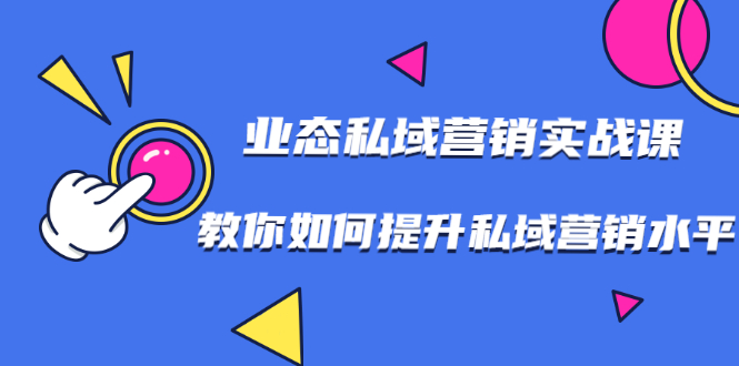 （1782期）7堂业态私域营销实战课，教你如何提升私域营销水平【视频课程】-副业网