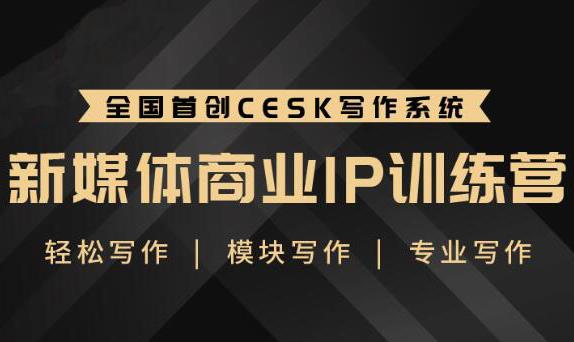 （1843期）新媒体商业IP训练营：轻松写作模块 零基础写作小白 系统学习写作-副业网