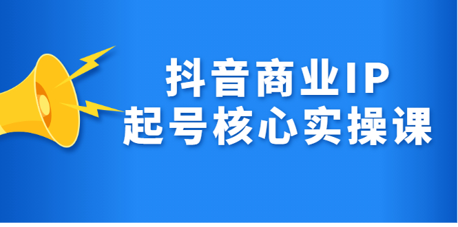 （2309期）抖音商业IP起号核心实操课，带你玩转算法，流量，内容，架构，变现-副业网