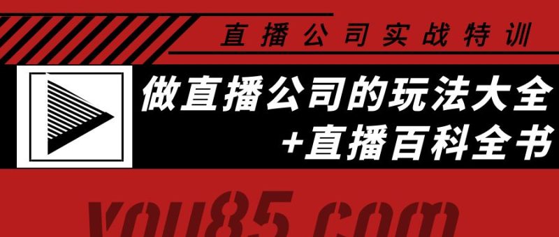 (3799期)老陈·直播公司实战特训:做直播公司的玩法大全+直播百科全书-副业网