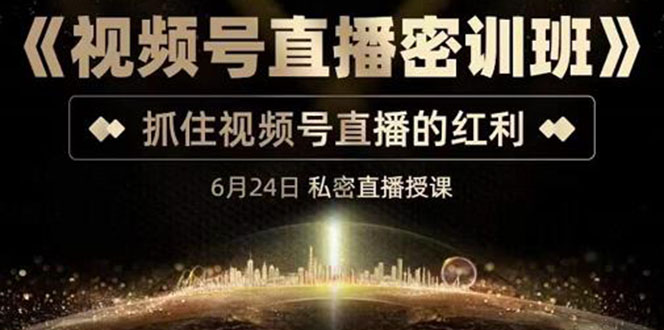 （3120期）《视频号直播密训班》，抓住视频号直播的红利 价值12800-副业网