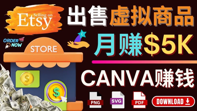 (4243期)通过Etsy出售Canva模板,操作简单,收益高,月赚5000美元-副业网