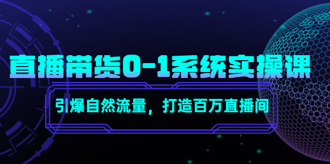 （4447期）直播带货0-1系统实操课，引爆自然流量，打造百万直播间！-副业网