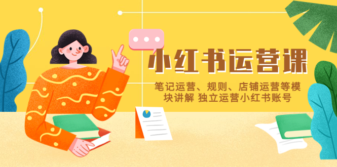 （5682期）小红书·运营课，笔记运营、规则、店铺运营等模块讲解 独立运营小红书账号-副业网