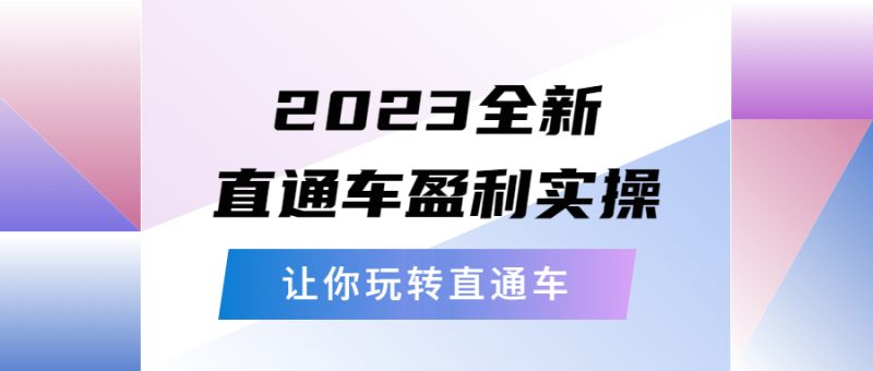（5714期）2023全新直通车·盈利实操：从底层，策略到搭建，让你玩转直通车-副业网