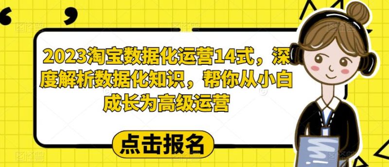 （6475期）2023淘宝数据化-运营 14式，深度解析数据化知识，帮你从小白成长为高级运营-副业网