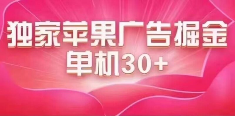 （7542期）最新苹果系统独家小游戏刷金 单机日入30-50 稳定长久吃肉玩法-副业网