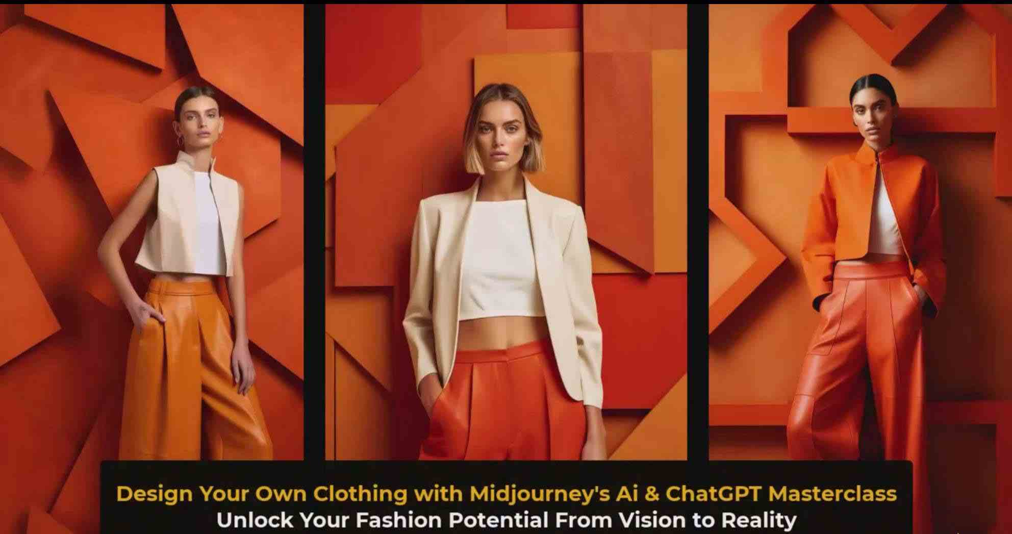 图片[5]-（8956期）利用 Midjourneys Ai 人工智能设计自己的服装AI大师班-10节课-中英字幕-副业网