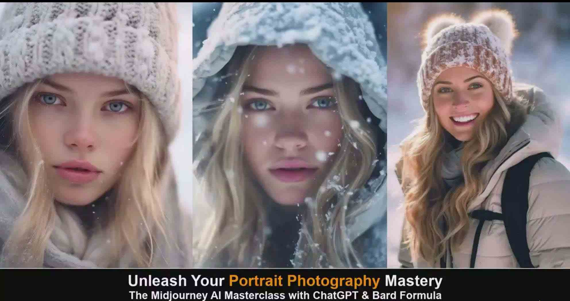 图片[5]-（9312期）Midjourney v5 ChatGPT 和 Bard AI人工智能人像摄影大师班-15节-中英字幕-副业网