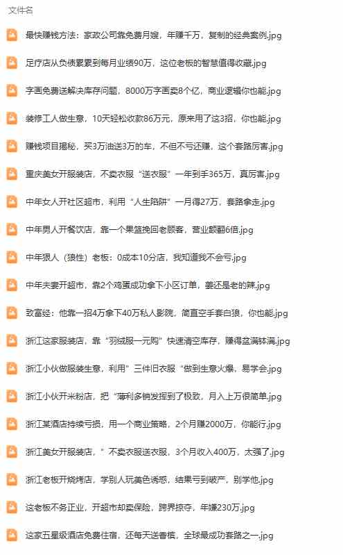 图片[3]-（9607期）真实有效391套商业模式，年入几十到几百万案例解析（电子书+视频+图文）-副业网