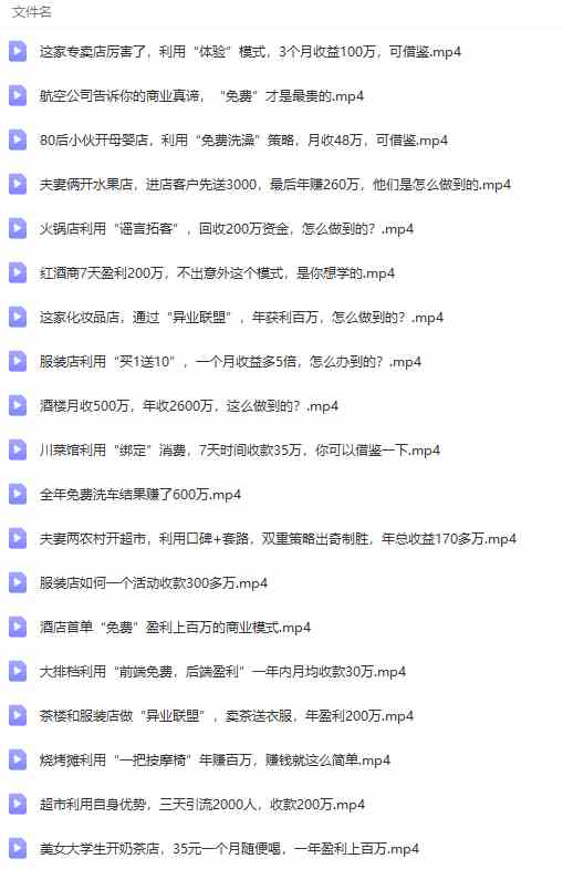 图片[8]-（9607期）真实有效391套商业模式，年入几十到几百万案例解析（电子书+视频+图文）-副业网