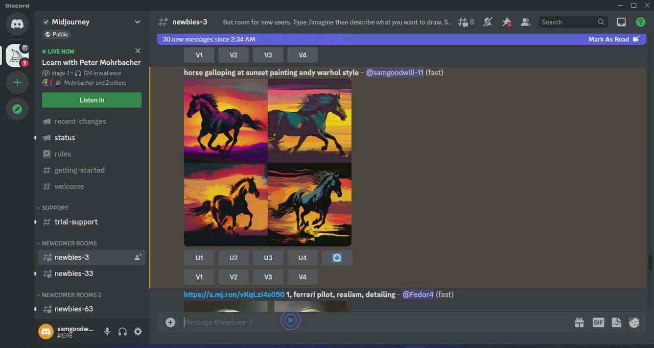 图片[6]-（9643期）Midjourney AI人工智能艺术图片从入门到高级创作教程-34节课-中英字幕-副业网