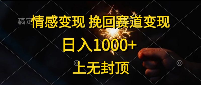 （10571期）情感变现，挽回赛道变现，日入1000+，上无封顶-副业网