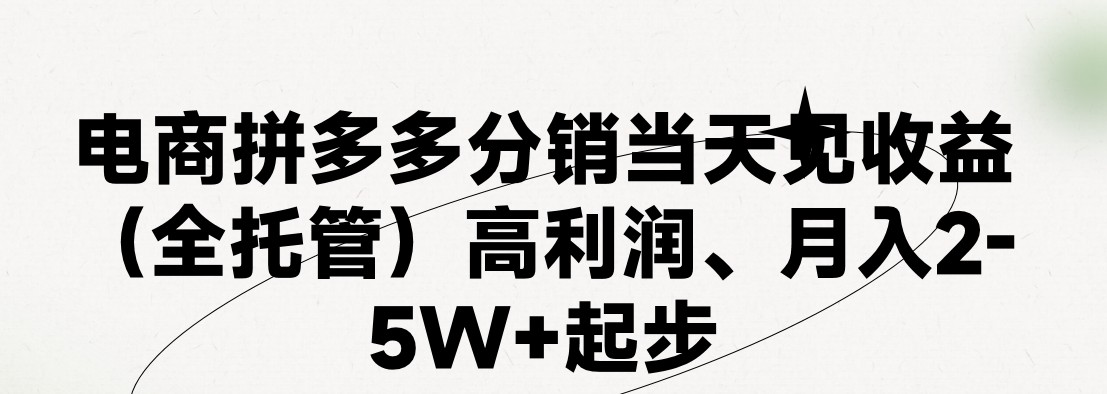 （11091期）最新拼多多模式日入4K+两天销量过百单，无学费、 老运营代操作、小白福…-副业网