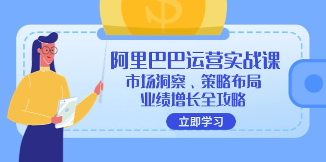 （12385期）阿里巴巴运营实战课：市场洞察、策略布局、业绩增长全攻略-副业网