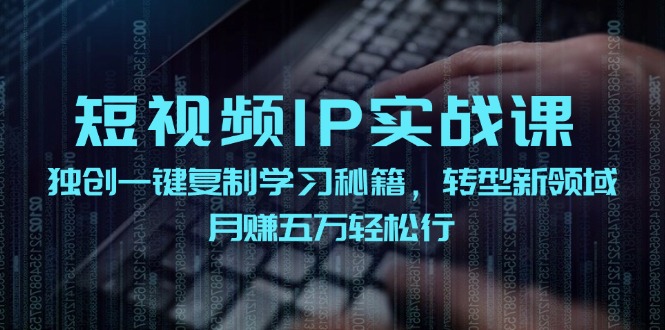 （12193期）短视频 IP实战课，独创一键复制学习秘籍，转战新领域，月赚五万轻松行-副业网