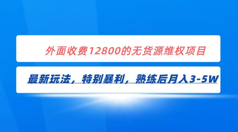 全网首发！外面收费12800的无货源维权最新暴利玩法，轻松月入3-5W-副业网
