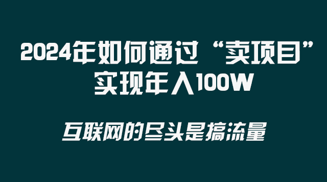 2024年如何通过“卖项目”实现年入100W-副业网