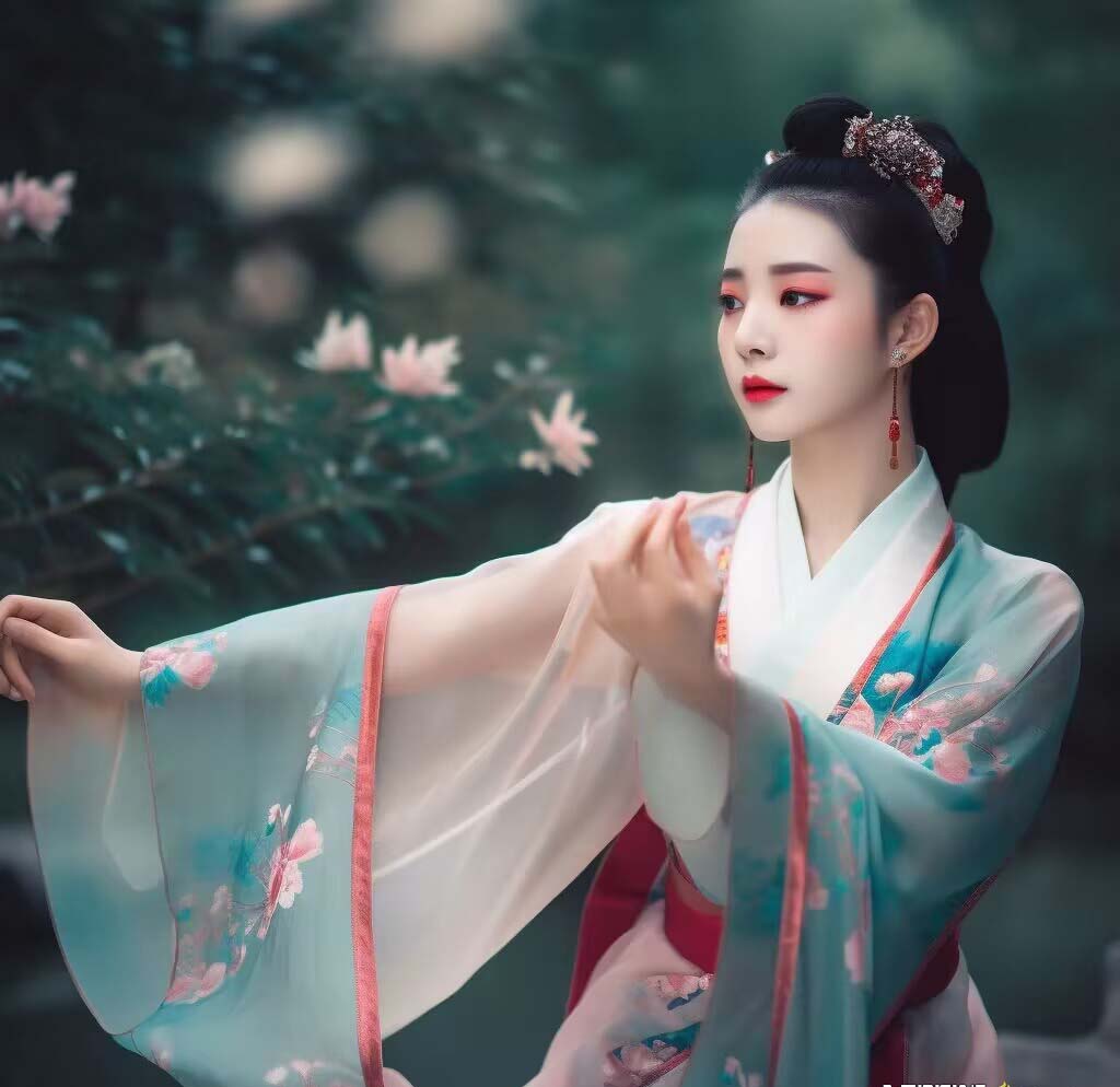 图片[3]-Midjourney关键词-AI生成中国风古装汉服美女人像提示关键词-副业网