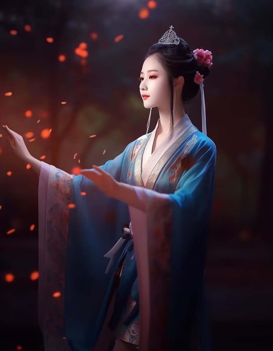 图片[9]-Midjourney关键词-AI生成中国风古装汉服美女人像提示关键词-副业网