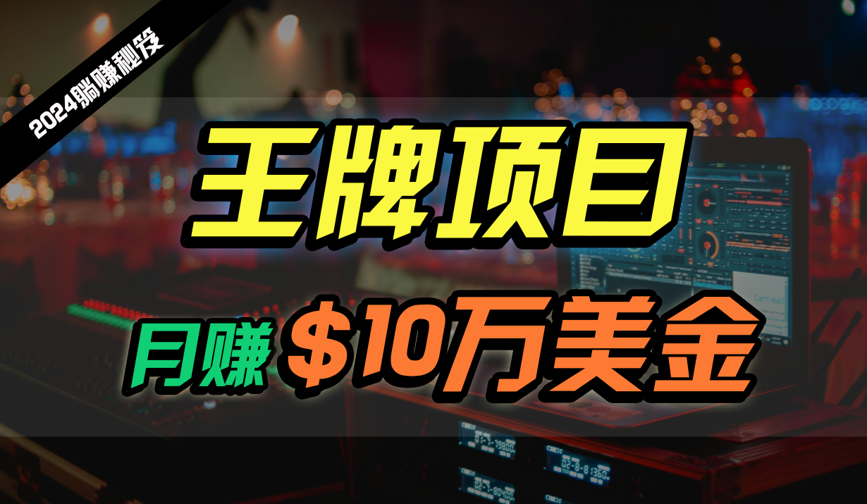 王牌项目月入10W美金，2024最新国外挂机撸U项目，全程无人值守，可批量放大！-副业网