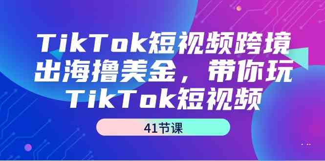 TikTok短视频跨境出海撸美金，带你玩TikTok短视频（35节课）-副业网