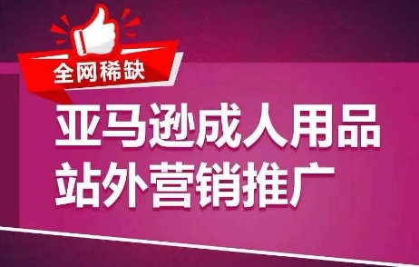 全网稀缺！亚马逊成人用品站外营销推广，​教你引爆站外流量，开启爆单模式-副业网