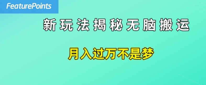 简单操作，每天50美元收入，搬运就是赚钱的秘诀【揭秘】-副业网