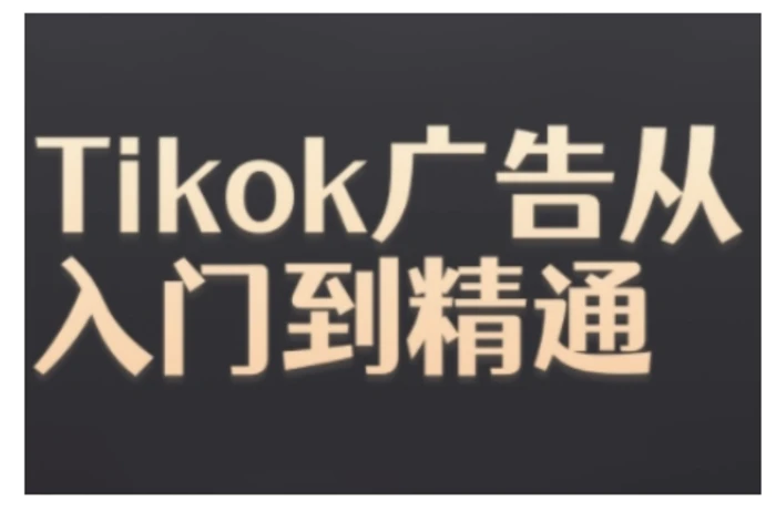 Tiktok Ads实操教程，Tiktok广告从入门到精通-副业网