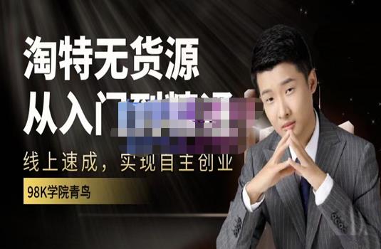 98k学院的淘特无货源线上速成课，从入门到精通，让你最小投入，最高回报-副业网