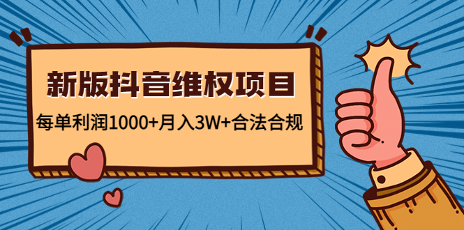 新版抖音维全项目：每单利润1000+月入3W+合法合规-副业网