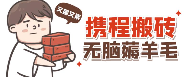 携程最新无脑薅羊毛低保玩法，后期稳定一天几十的收益，可多号放大收益-副业网