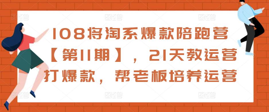 108将淘系爆款陪跑营【第11期】，21天教运营打爆款，帮老板培养运营-副业网
