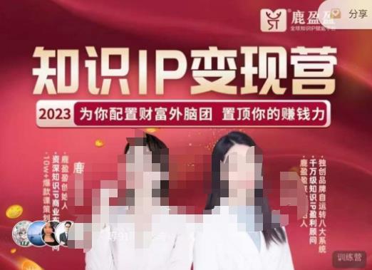 鹿盈盈-知识IP变现实操营，​普通人可复制的知识产品落地实操课，​带你打通知识IP变现底层逻辑-副业网
