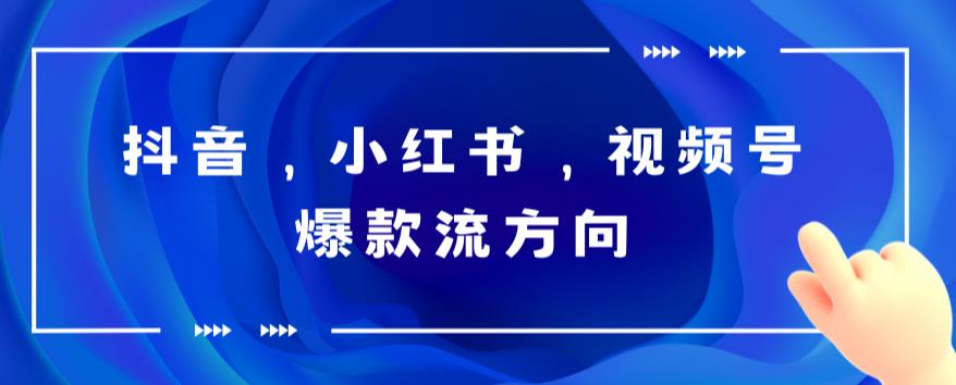 抖音，小红书，视频号爆款流视频制作，简单制作掌握流量密码-副业网