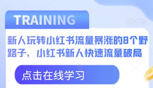 新人玩转小红书流量暴涨的8个野路子，小红书新人快速流量破局-副业网