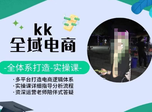 KK全域电商，全体系打造实操课，多平台打造电商逻辑体系-副业网