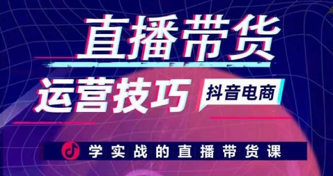 直播带货运营技巧，学实战的直播带货课-副业网