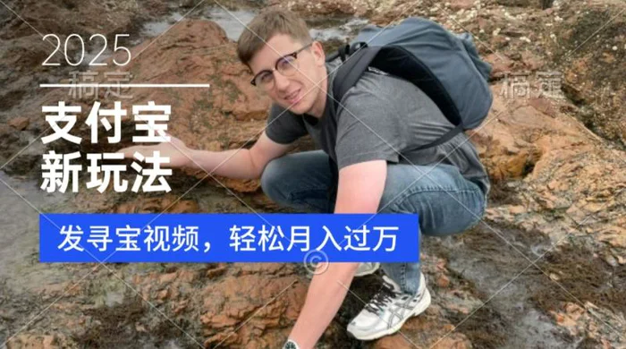 支付宝生活号，新玩法，利用寻宝视频，挣分成计划，新手小白也能轻松月入过W-副业网