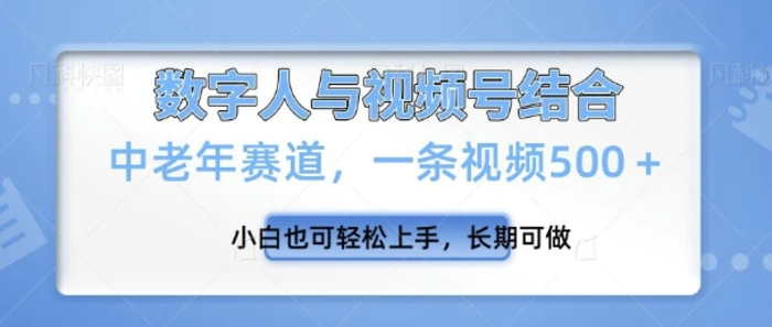 视频号新玩法，新赛道，一条视频500+小白也可轻松上手，长期可做-副业网