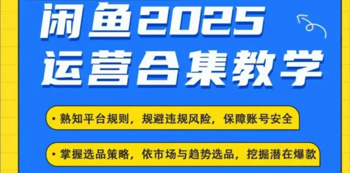 2025闲鱼电商运营全集，2025最新咸鱼玩法-副业网