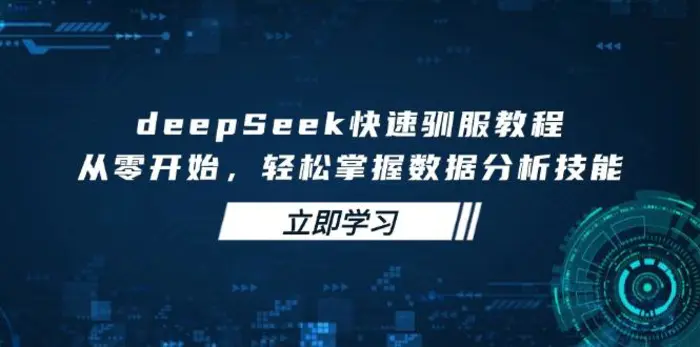 （14536期）deepSeek快速驯服教程，从零开始，轻松掌握数据分析技能-副业网