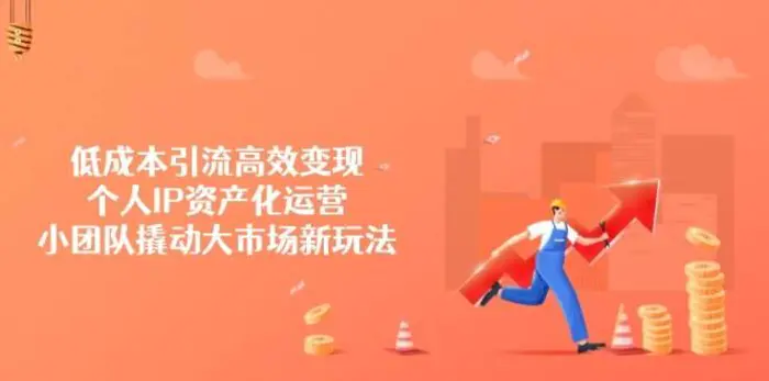 低成本引流高效变现，个人IP资产化运营，小团队撬动大市场新玩法-副业网