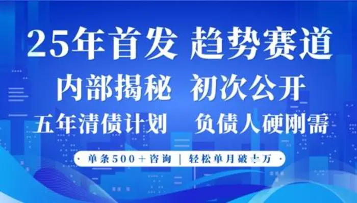 2025年首次公开，真正的事业型赛道，客咨不断，单月轻松破W-副业网