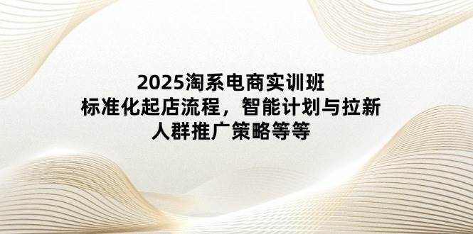 2025淘系电商实训班：标准化起店流程，智能计划与拉新，人群推广策略等等-副业网