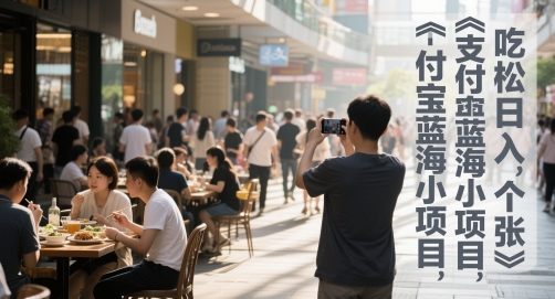 支付宝蓝海小项目，吃饭逛街拍个照，轻松日入1张-副业网