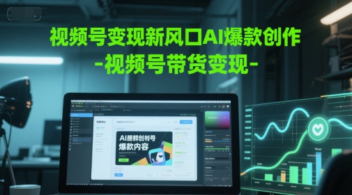 视频号变现新风口AI爆款创作-视频号带货变现-副业网